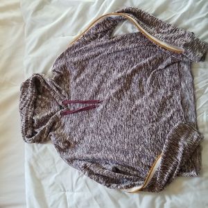 Maroon lightweight hoodie. Size Medium. Gently worn.
